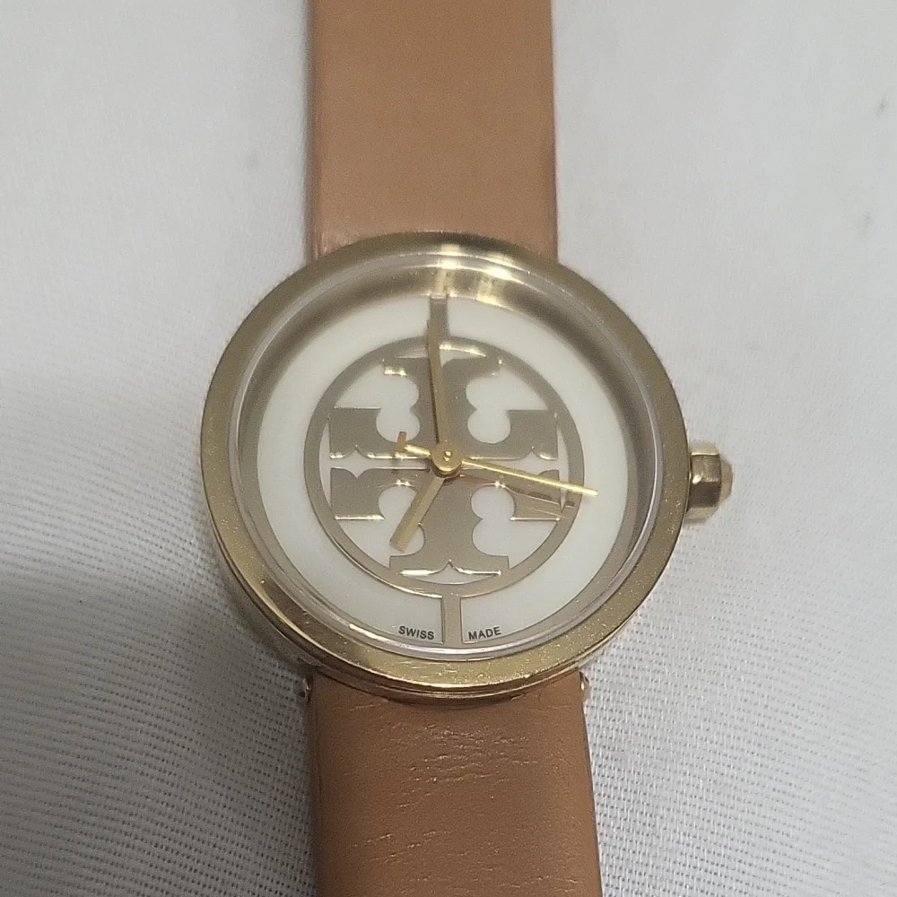 Tory Burch Gold and Tan Women's Watch - Picture 8 of 8